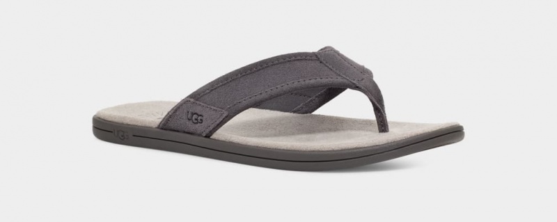 Ugg Seaside Flip Mocka Sandaler Herr Mörkgrå | Sverige-41237