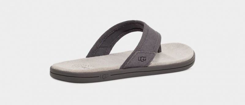 Ugg Seaside Flip Mocka Sandaler Herr Mörkgrå | Sverige-41237