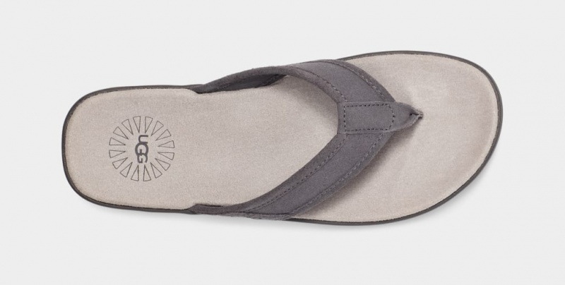 Ugg Seaside Flip Mocka Sandaler Herr Mörkgrå | Sverige-41237