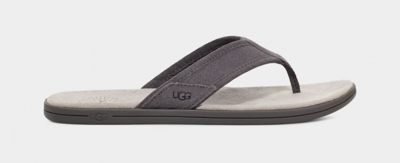 Ugg Seaside Flip Mocka Sandaler Herr Mörkgrå | Sverige-41237