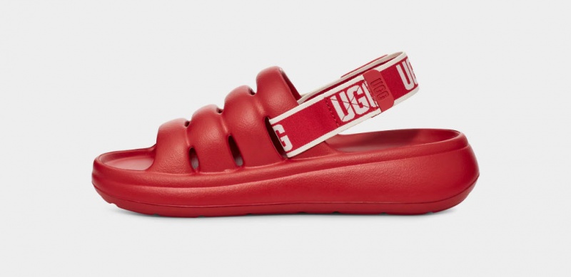 Ugg Sport Yeah Badtofflor Sandaler Dam Röda | Sverige-54816