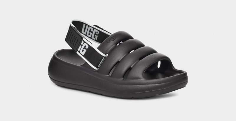 Ugg Sport Yeah Badtofflor Tofflor Dam Svarta | Sverige-06849
