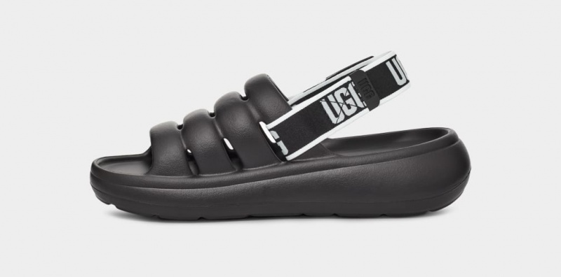 Ugg Sport Yeah Badtofflor Tofflor Dam Svarta | Sverige-06849