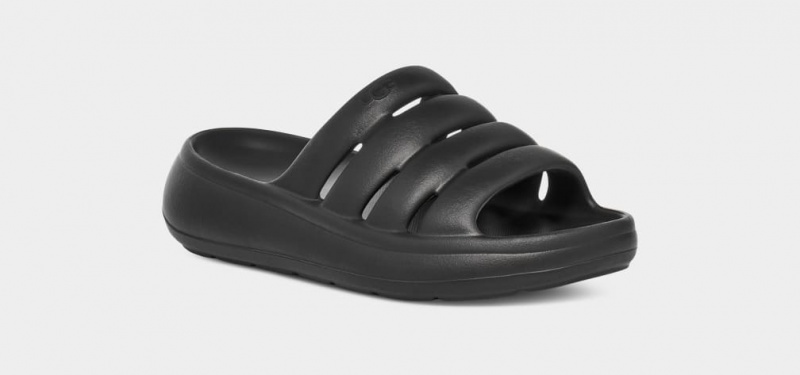 Ugg Sport Yeah Badtofflor Tofflor Dam Svarta | Sverige-06849
