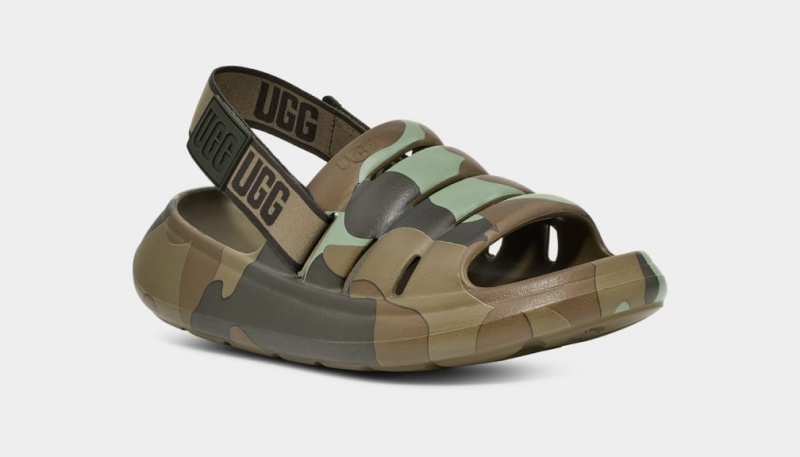 Ugg Sport Yeah Camopop Sandaler Herr Gröna | Sverige-64019