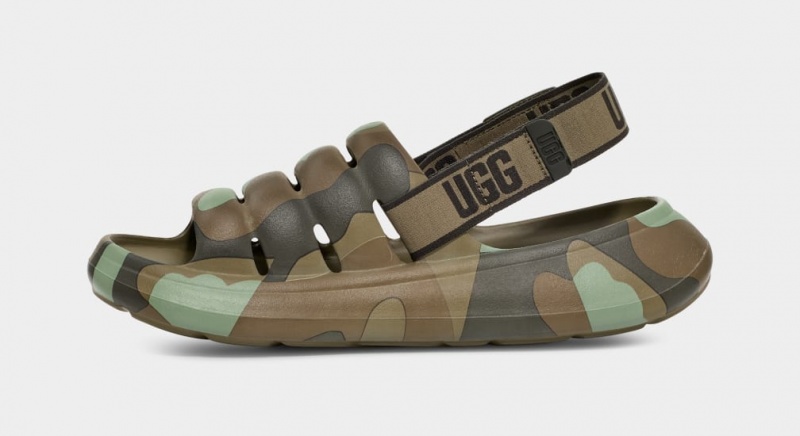 Ugg Sport Yeah Camopop Sandaler Herr Gröna | Sverige-64019