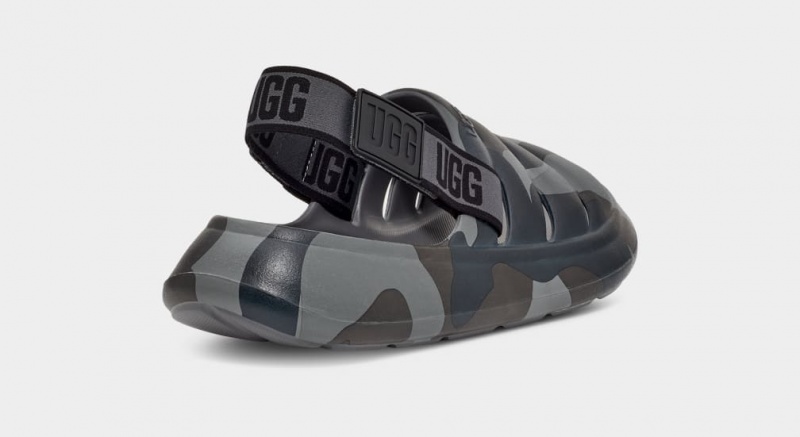 Ugg Sport Yeah Camopop Sandaler Herr Svarta | Sverige-61843