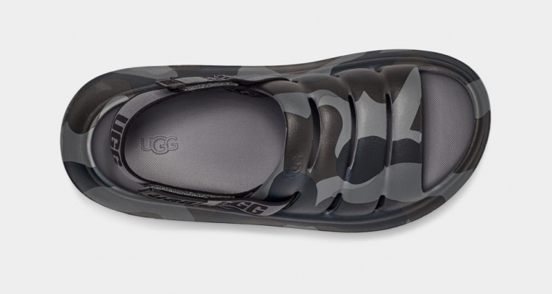 Ugg Sport Yeah Camopop Sandaler Herr Svarta | Sverige-61843