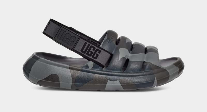 Ugg Sport Yeah Camopop Sandaler Herr Svarta | Sverige-61843