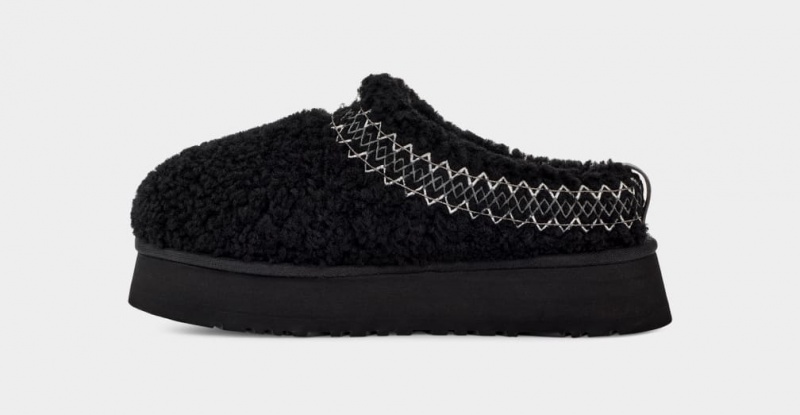 Ugg Tazz UGG Braid Tofflor Dam Svarta | Sverige-98156