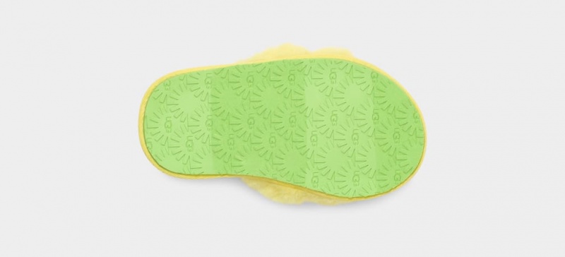 Ugg Toddler Fluff Yeah Pineapple Stuffie Tofflor Barn Gula | Sverige-78601