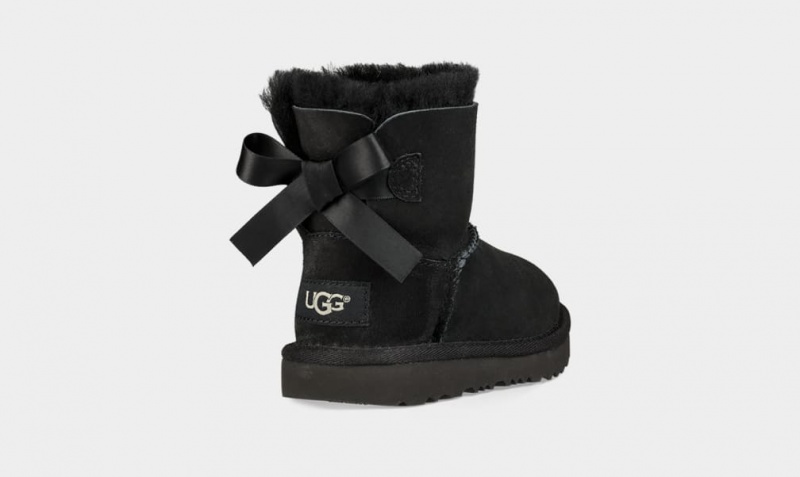 Ugg Toddler Mini Bailey Bow II Stövlar Barn Svarta | Sverige-98761
