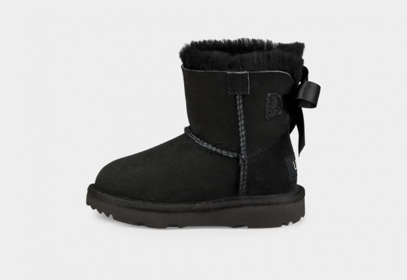 Ugg Toddler Mini Bailey Bow II Stövlar Barn Svarta | Sverige-98761