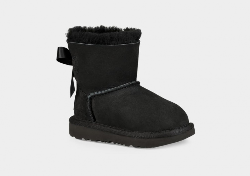 Ugg Toddler Mini Bailey Bow II Stövlar Barn Svarta | Sverige-98761