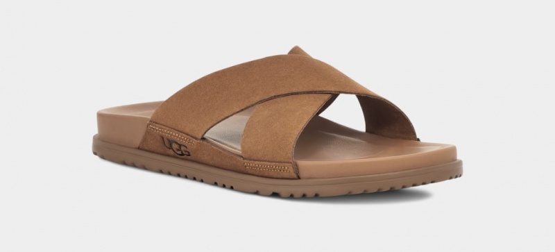 Ugg Wainscott Badtofflor Sandaler Herr Bruna | Sverige-82194