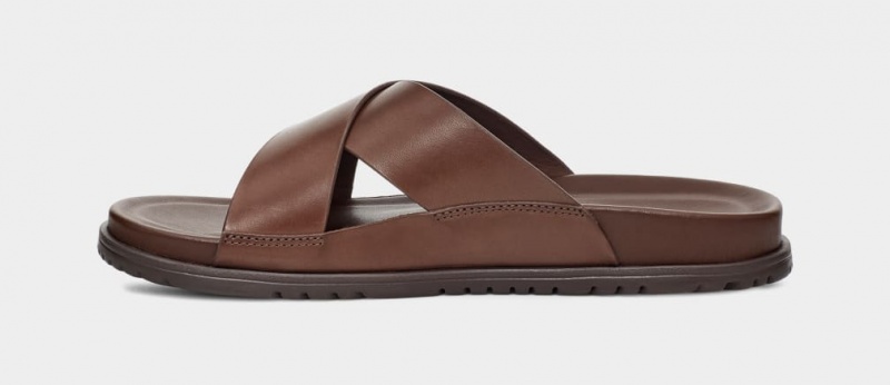 Ugg Wainscott Badtofflor Sandaler Herr Choklad | Sverige-45927
