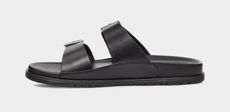 Ugg Wainscott Spännen Badtofflor Sandaler Herr Svarta | Sverige-98461