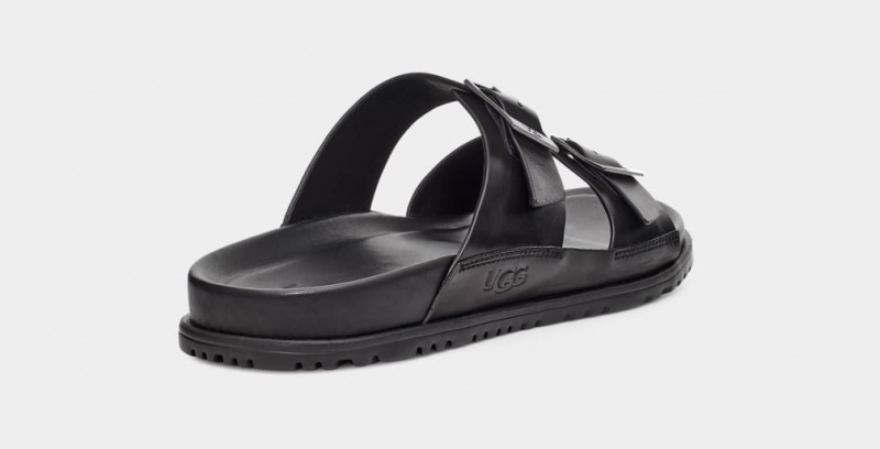 Ugg Wainscott Spännen Badtofflor Sandaler Herr Svarta | Sverige-98461