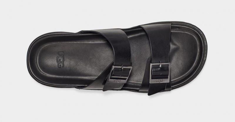 Ugg Wainscott Spännen Badtofflor Sandaler Herr Svarta | Sverige-98461