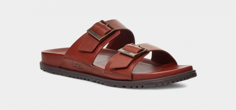 Ugg Wainscott Spännen Badtofflor Sandaler Herr Bruna | Sverige-54921