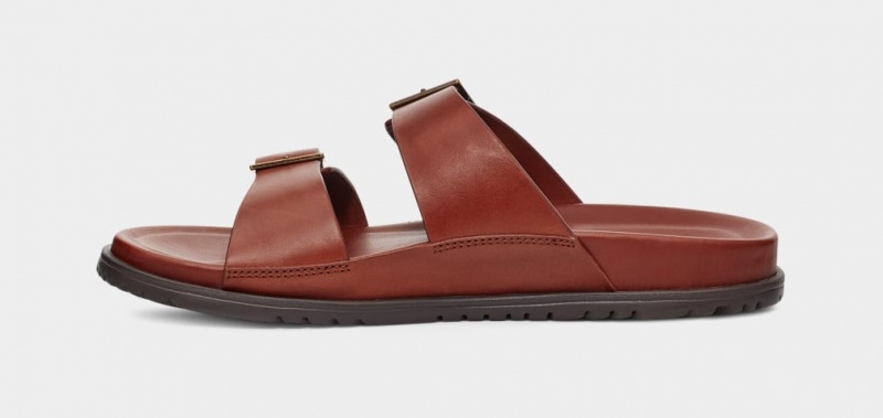 Ugg Wainscott Spännen Badtofflor Sandaler Herr Bruna | Sverige-54921