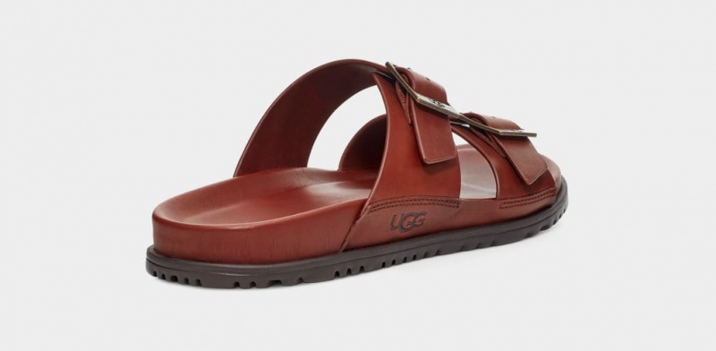 Ugg Wainscott Spännen Badtofflor Sandaler Herr Bruna | Sverige-54921