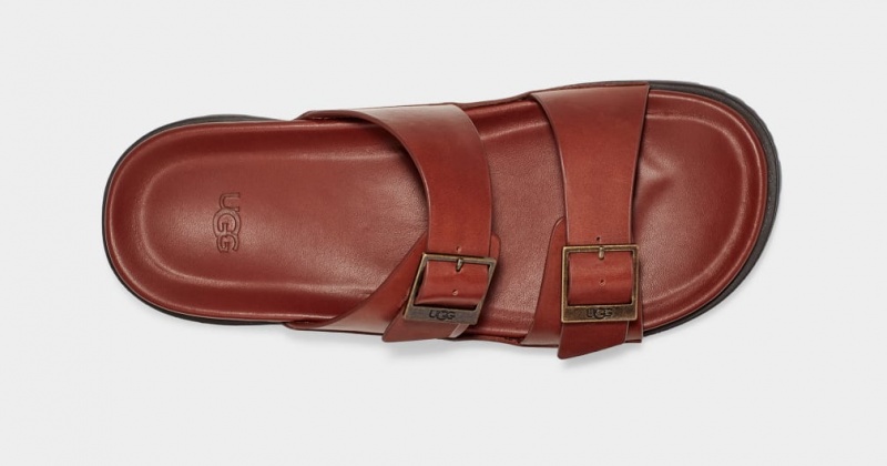 Ugg Wainscott Spännen Badtofflor Sandaler Herr Bruna | Sverige-54921