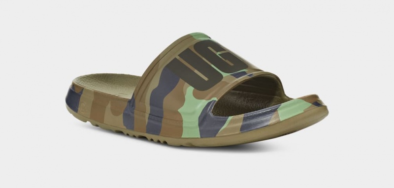 Ugg Wilcox Badtofflor Camopop Sandaler Herr Gröna | Sverige-14863