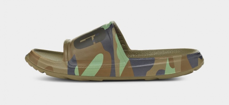 Ugg Wilcox Badtofflor Camopop Sandaler Herr Gröna | Sverige-14863