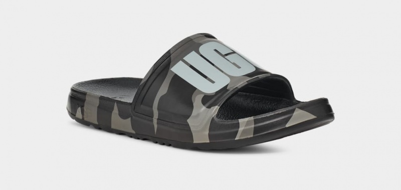 Ugg Wilcox Badtofflor Camopop Sandaler Herr Svarta | Sverige-40376
