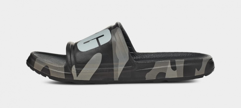 Ugg Wilcox Badtofflor Camopop Sandaler Herr Svarta | Sverige-40376
