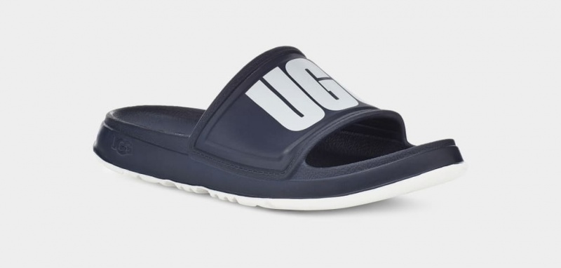Ugg Wilcox Badtofflor Sandaler Herr Mörkblå | Sverige-07421
