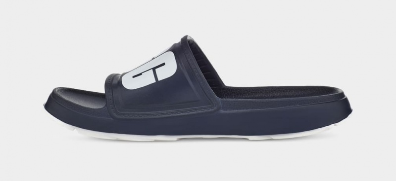 Ugg Wilcox Badtofflor Sandaler Herr Mörkblå | Sverige-07421